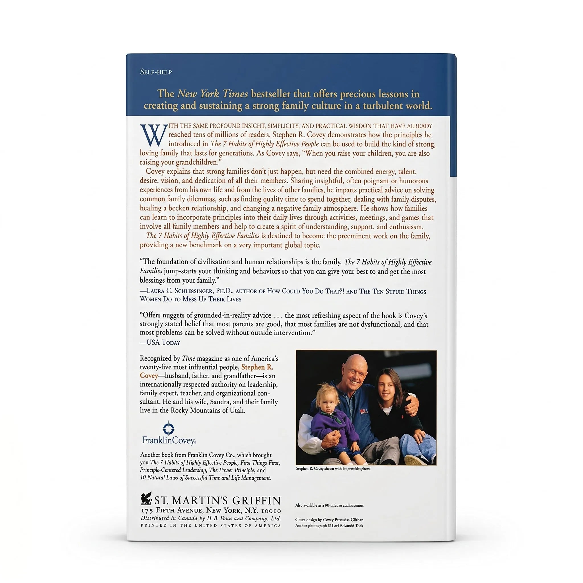 The 7 Habits of Highly Effective Families – paperback back cover