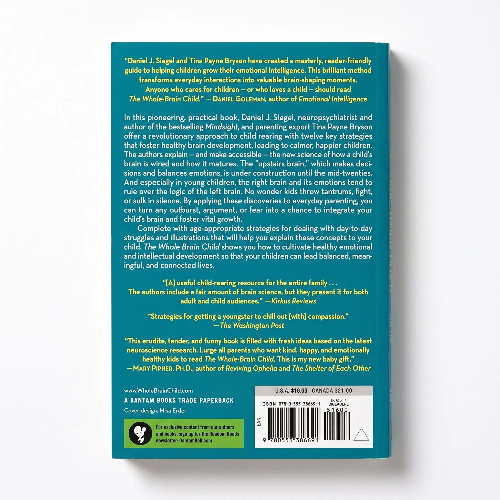 The Whole-Brain Child – paperback back cover
